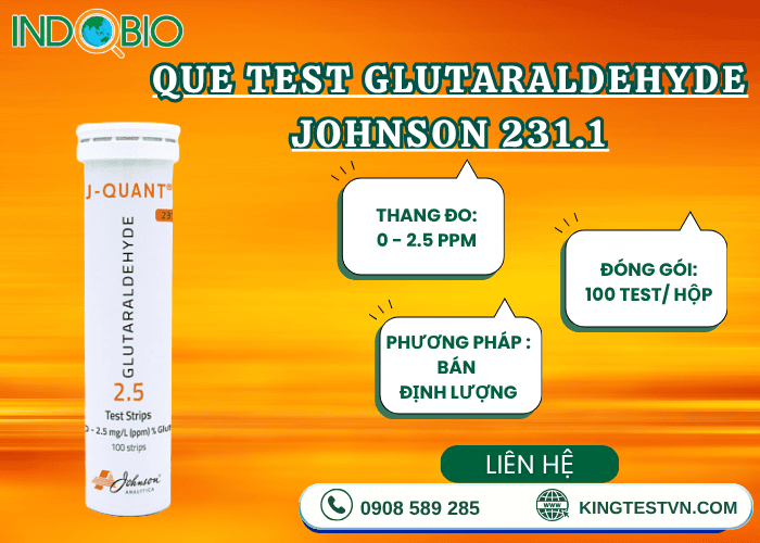 Vì sao nên chọn que test Glutaral Johnson 231.1?